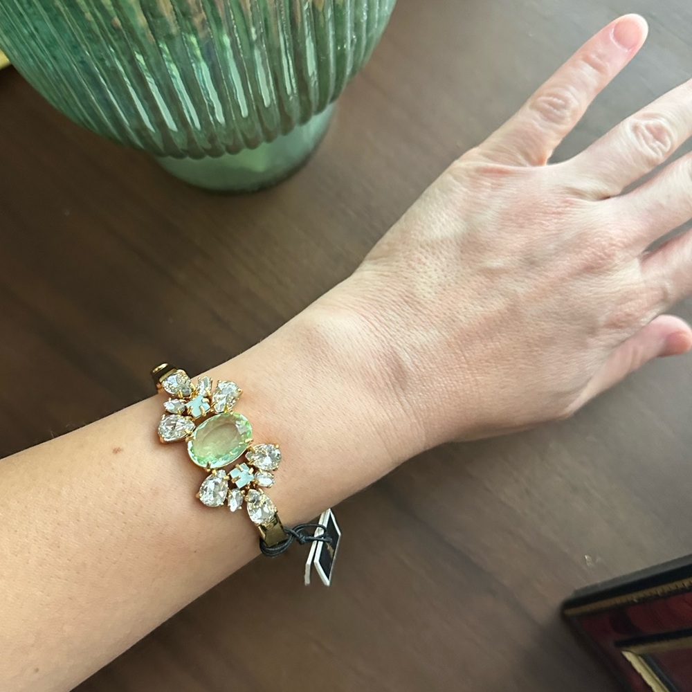 Juicy Couture Pear Cut Cluster Hinge Bracelet NWT - Picture 12 of 16